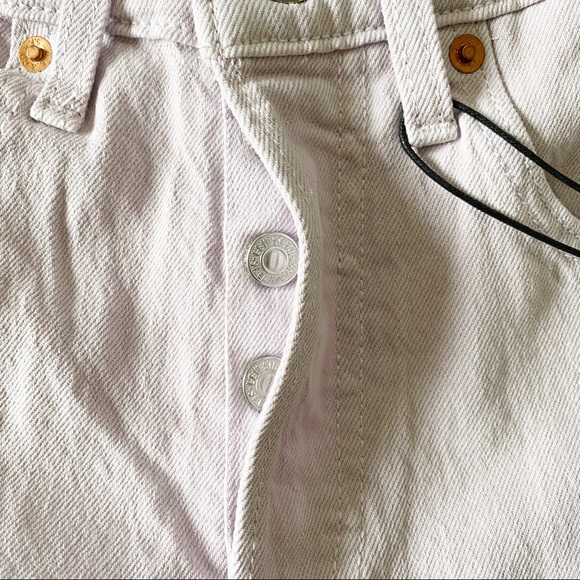 LEVI’S Ribcage Jean Shorts Purple 24 NWT - Picture 12 of 12